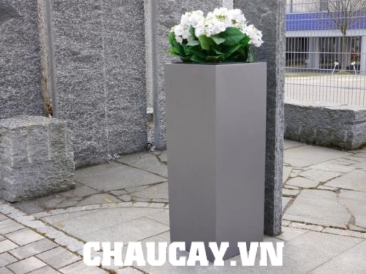 Chậu Composite Ipot Vuông Cao Sang Trọng | Ip-00001