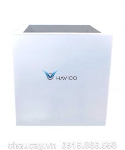 Chậu nhựa composite Havico Cubo vuông thấp | C37