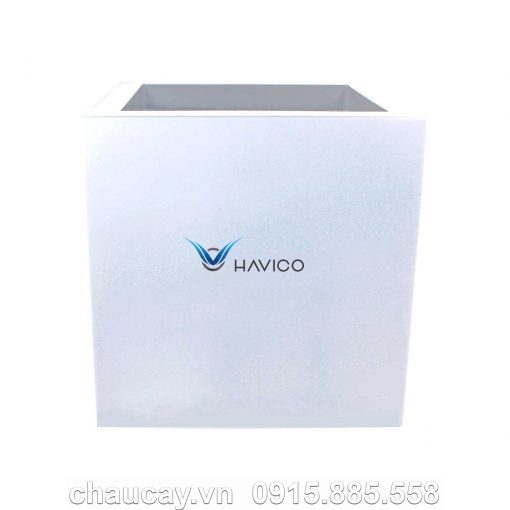 Chậu Nhựa Composite Havico Cubo Vuông Thấp | C37